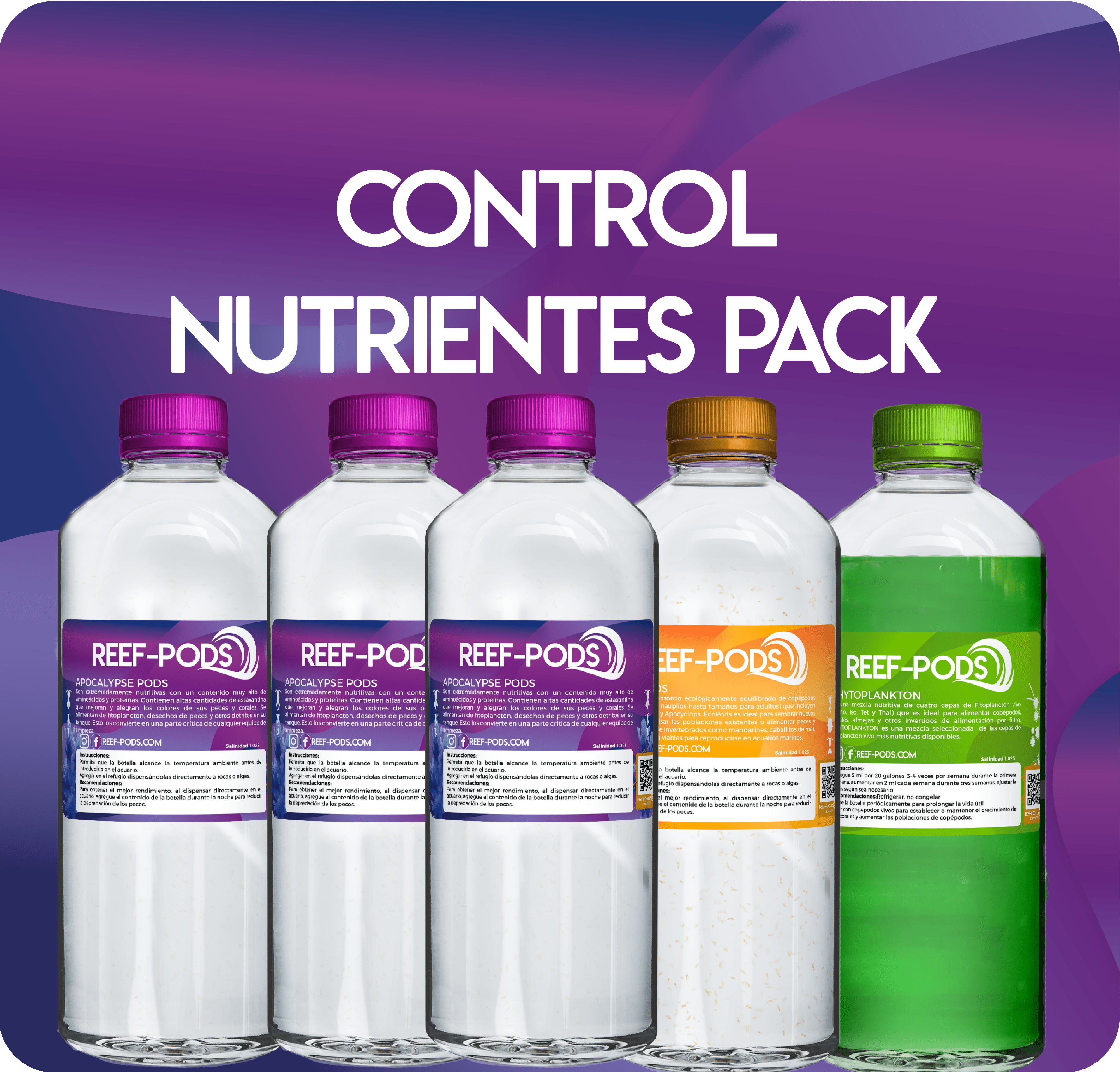 Copépodos Control Nutrientes Pack