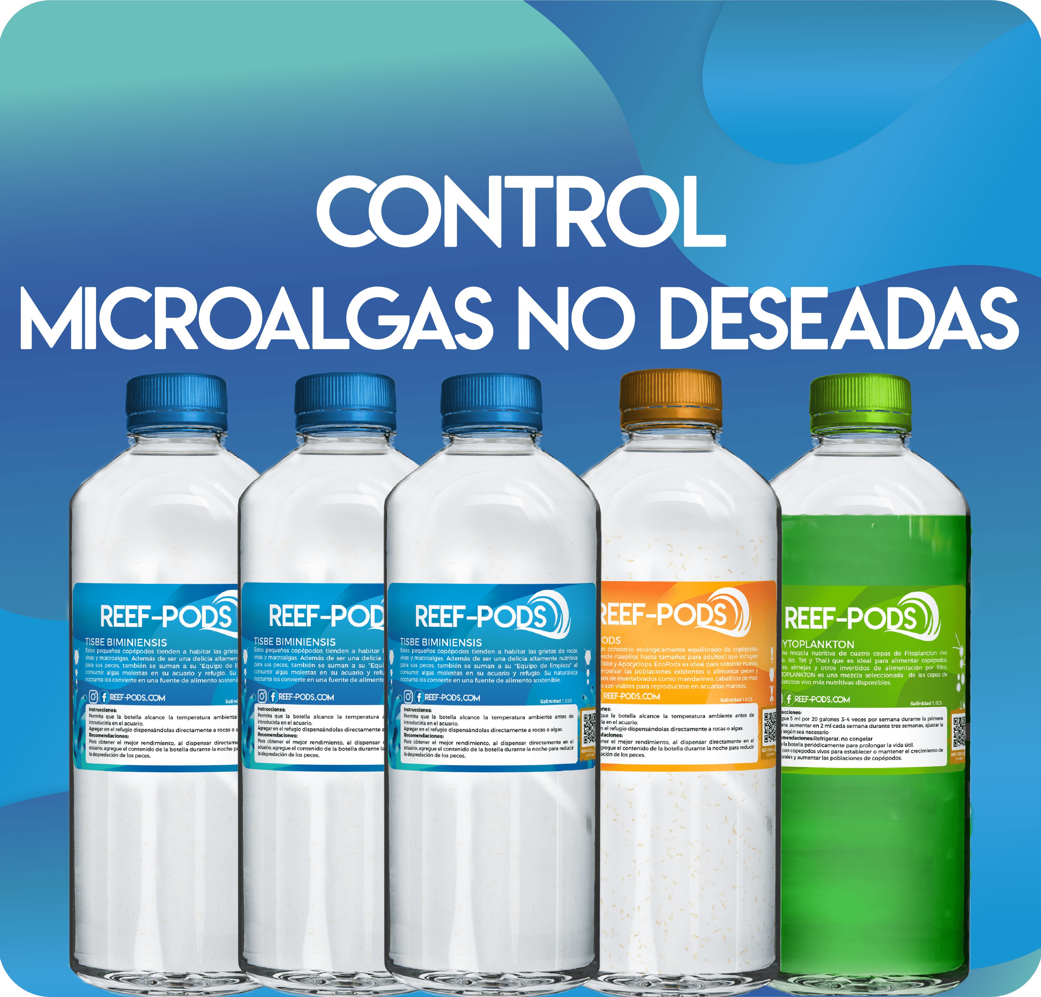 Copépodos Control de Microalgas No Deseadas pack