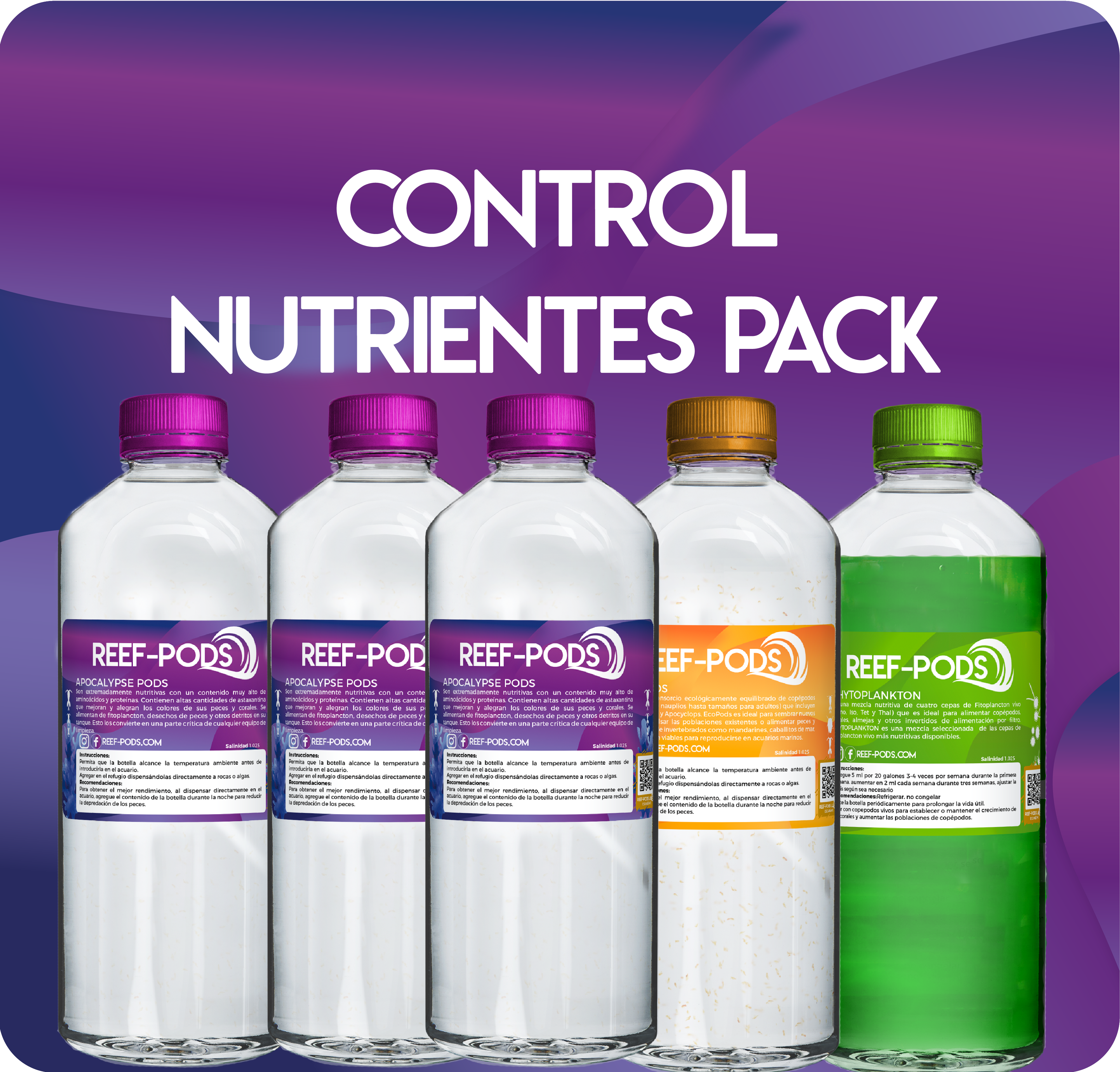 Copépodos Control Nutrientes Pack