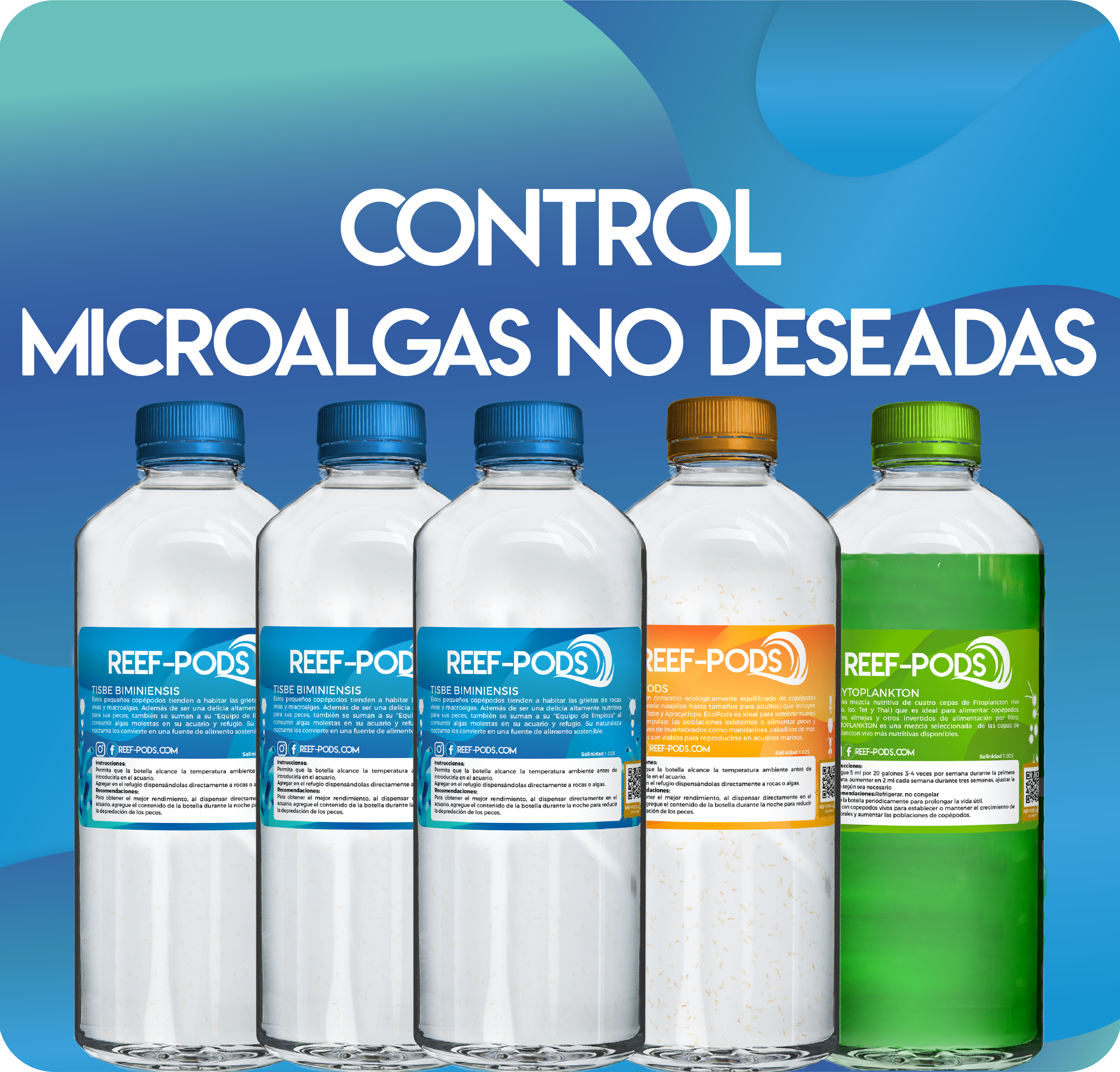 Copépodos Control de Microalgas No Deseadas pack